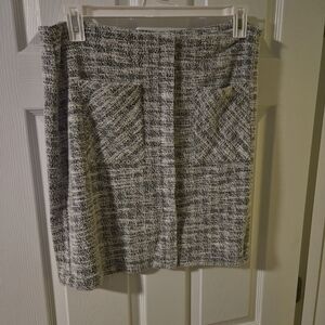 Soho Apparel Monochrome Tweed Pencil Skirt